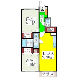 シャトープルミエールの物件間取画像